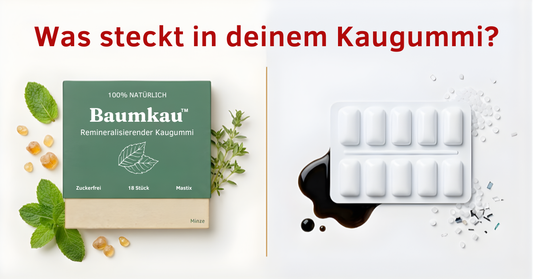 Baumkau vs. Industrie-Kaugummi: Der ehrliche Vergleich