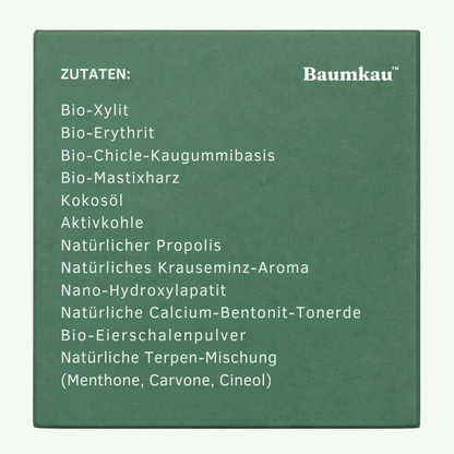 Baumkau - Täglicher Zahnpflege Kaugummi